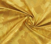 Gold jacquard mikado flowers